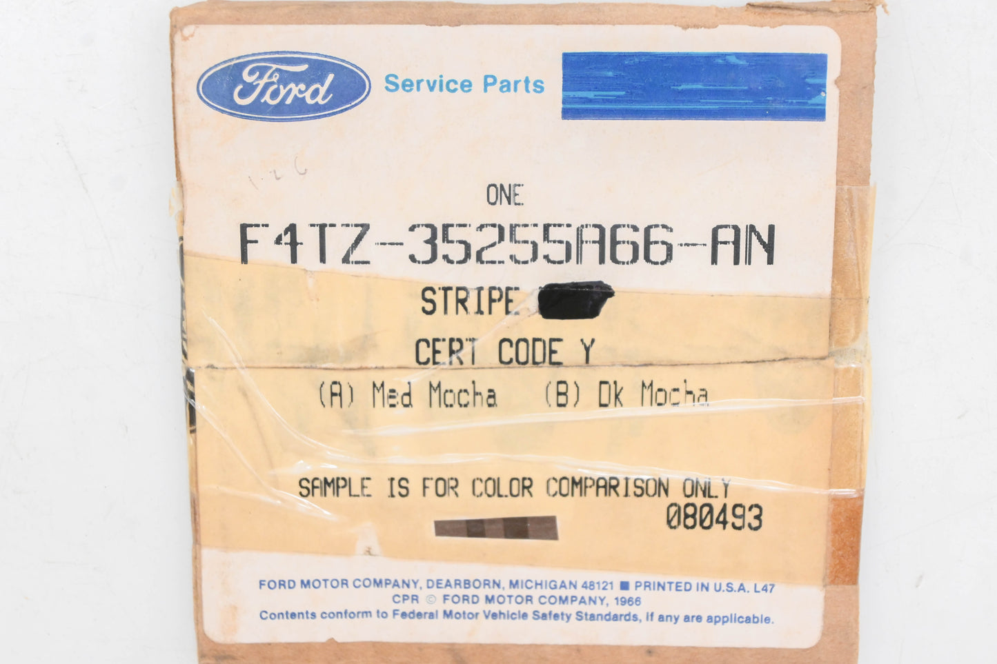 New OEM Ford F4TZ-35255A66-AN Right Side Stripe Decal NOS