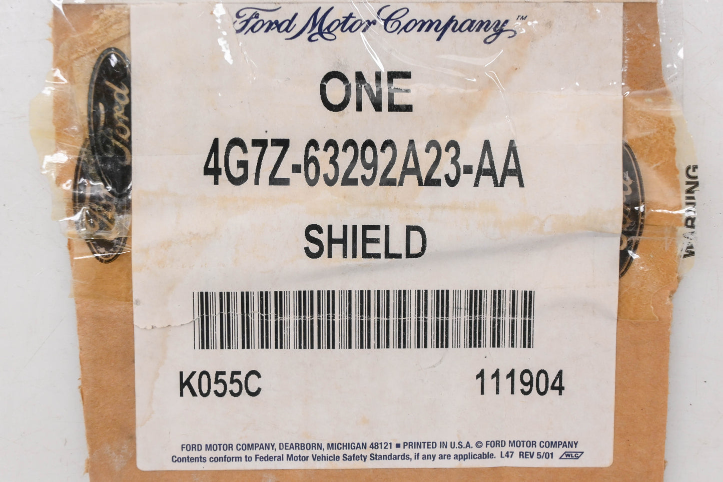 New OEM Ford 4G7Z-63292A23-AA Left Stone Deflector Shield NOS