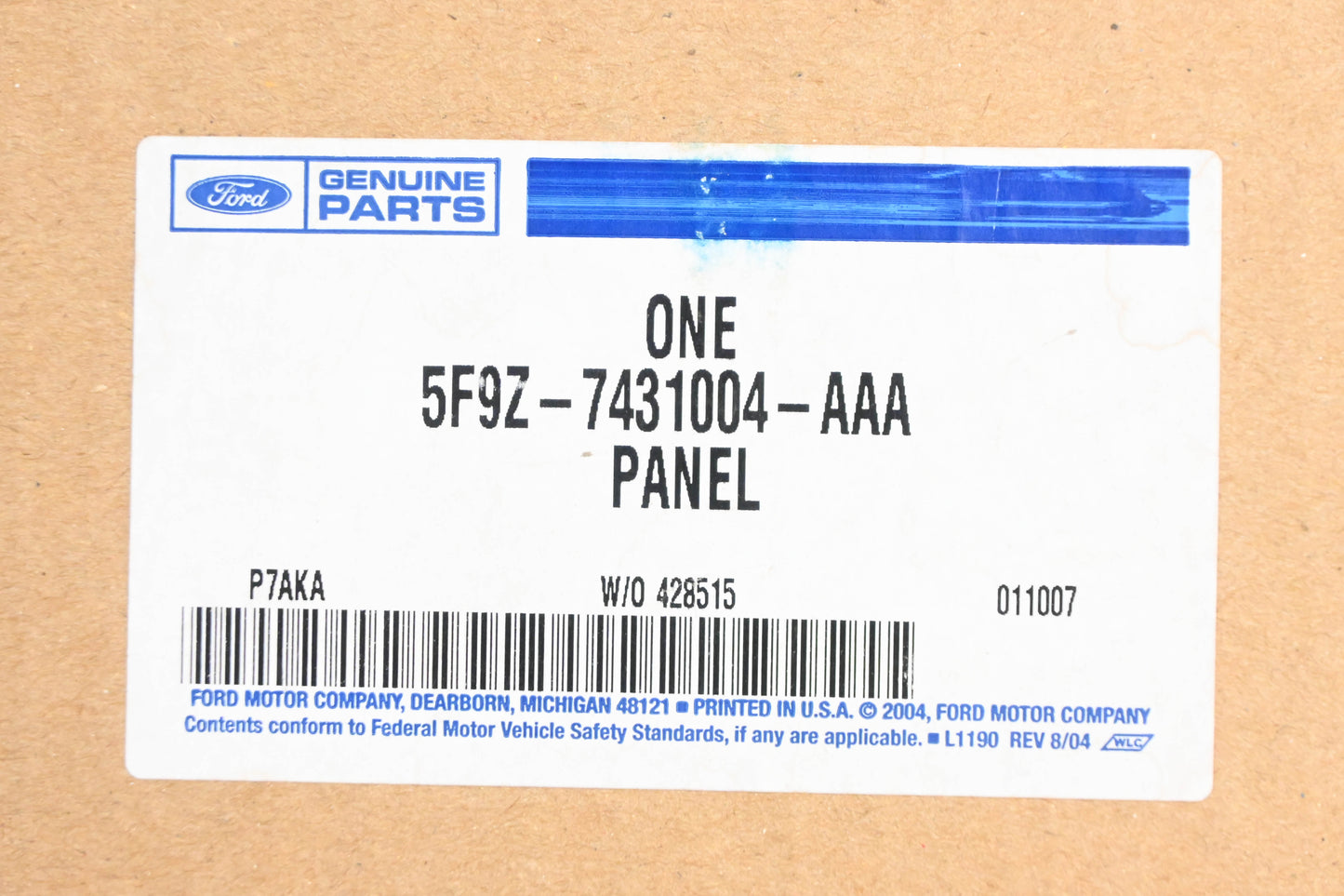 New OEM Ford 5F9Z-7431004-AAA Right C-Pillar Upper Trim Panel NOS