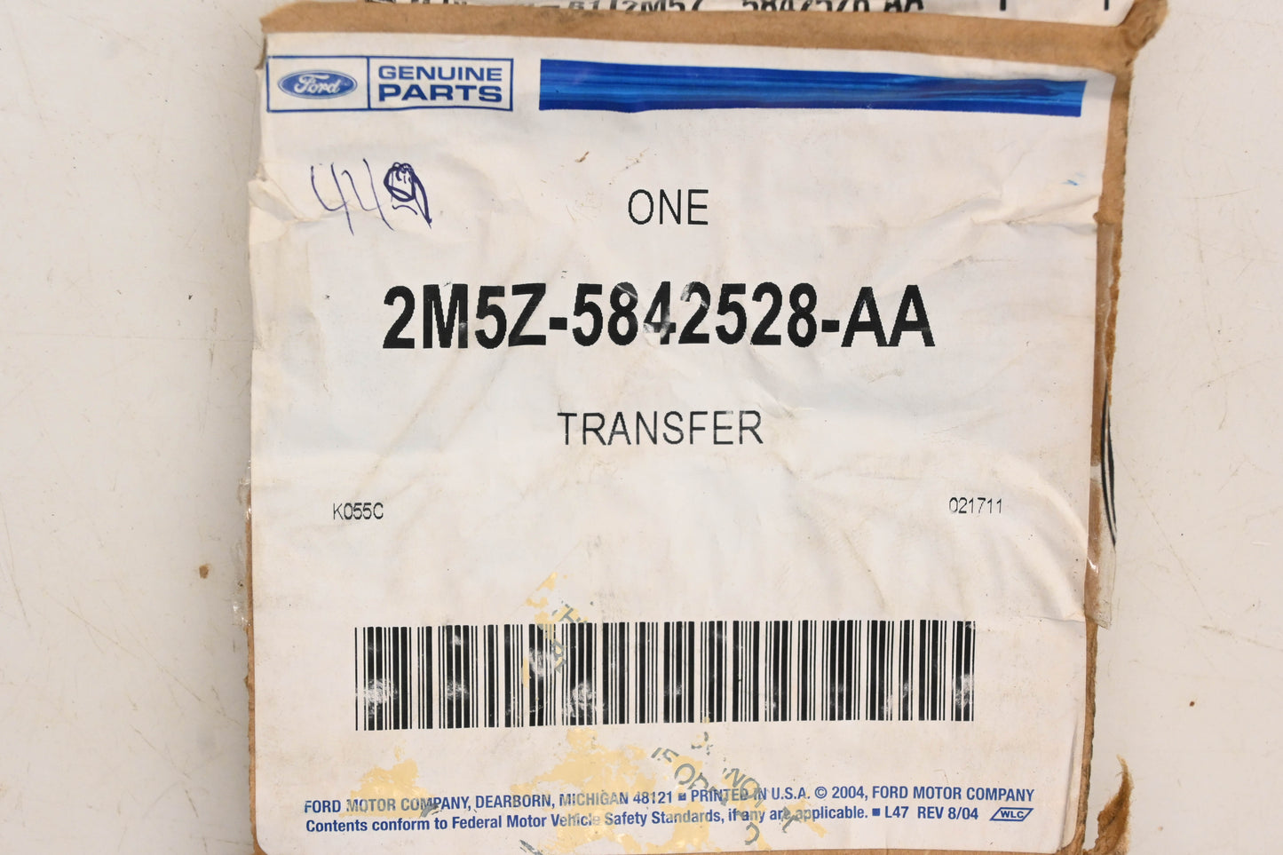 New OEM Ford 2M5Z-5842528-AA ZX5 Emblem Transfer NOS