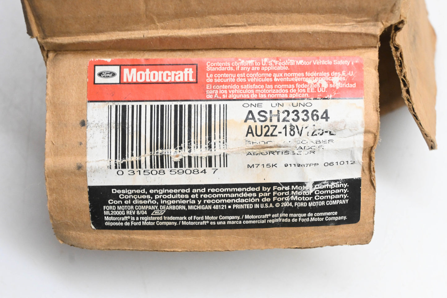 New OEM Motorcraft ASH23364, AU2Z-18V125-E, ASH-23364 Shock Absorber NOS