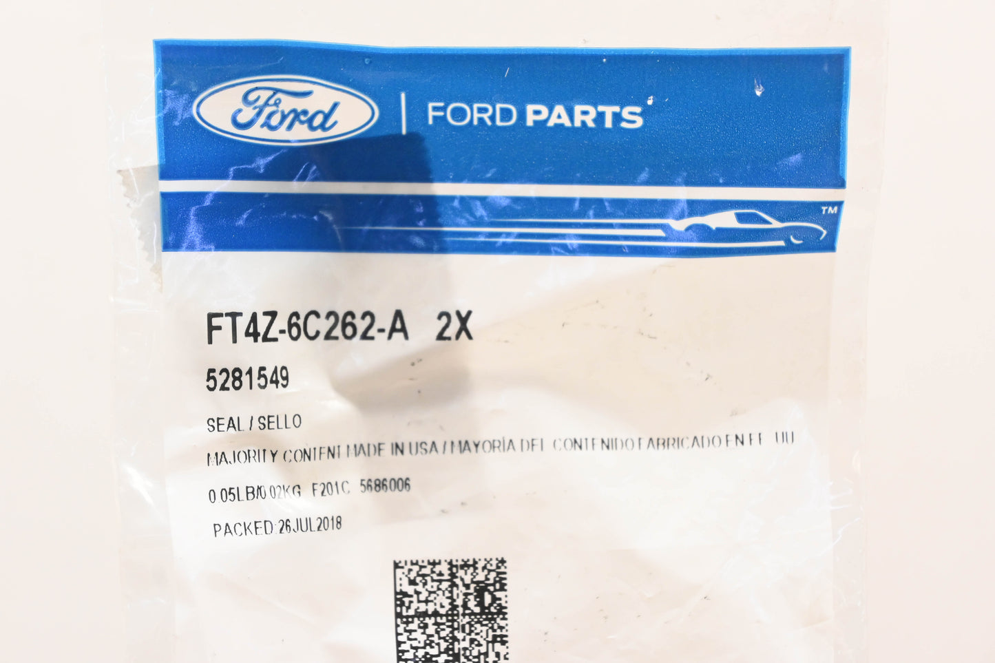 New OEM Ford FT4Z-6C262-A Camshaft Seals Qty 2 NOS