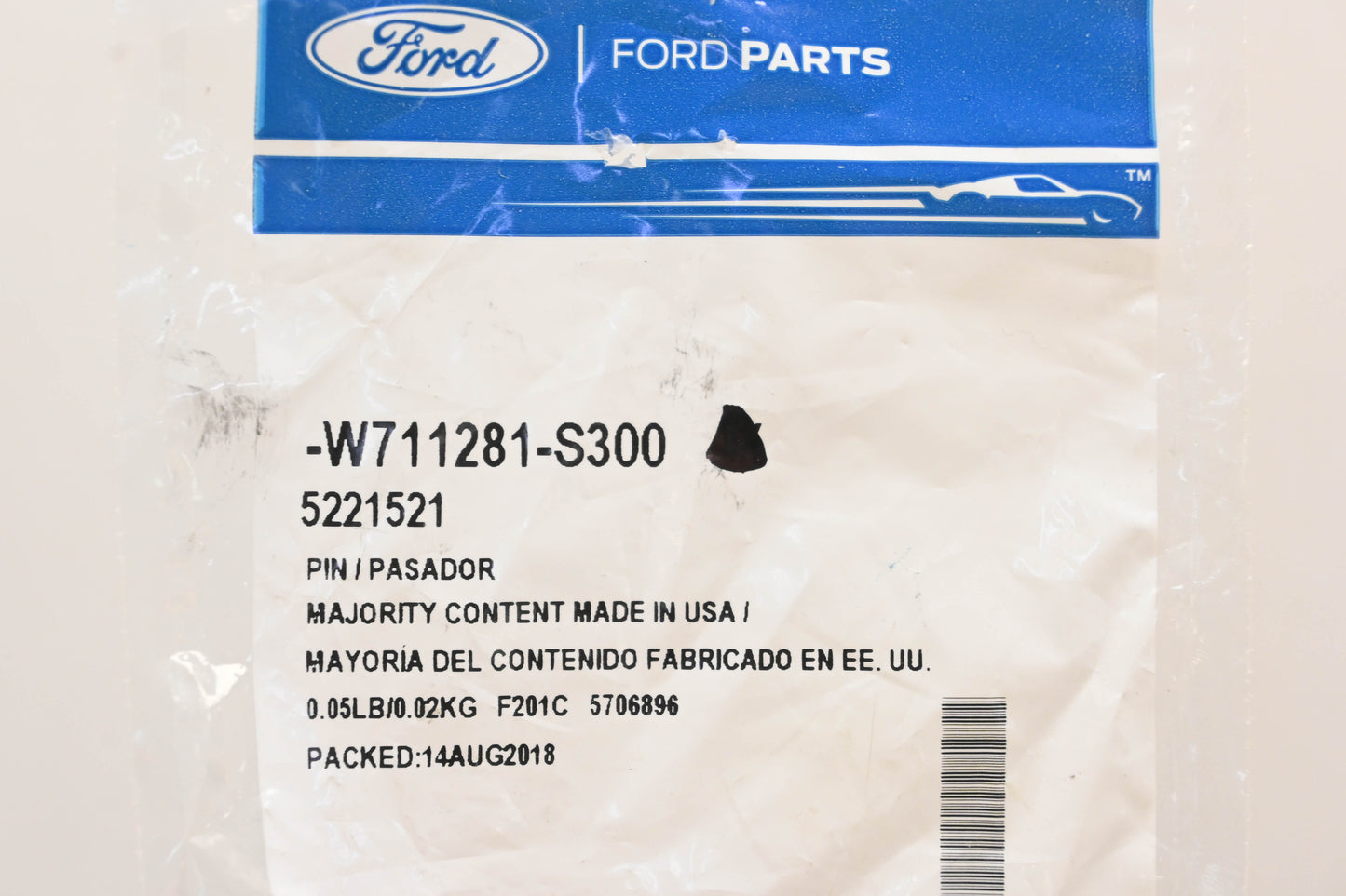 New OEM Ford W711281-S300 Trim Pins Qty 2 NOS