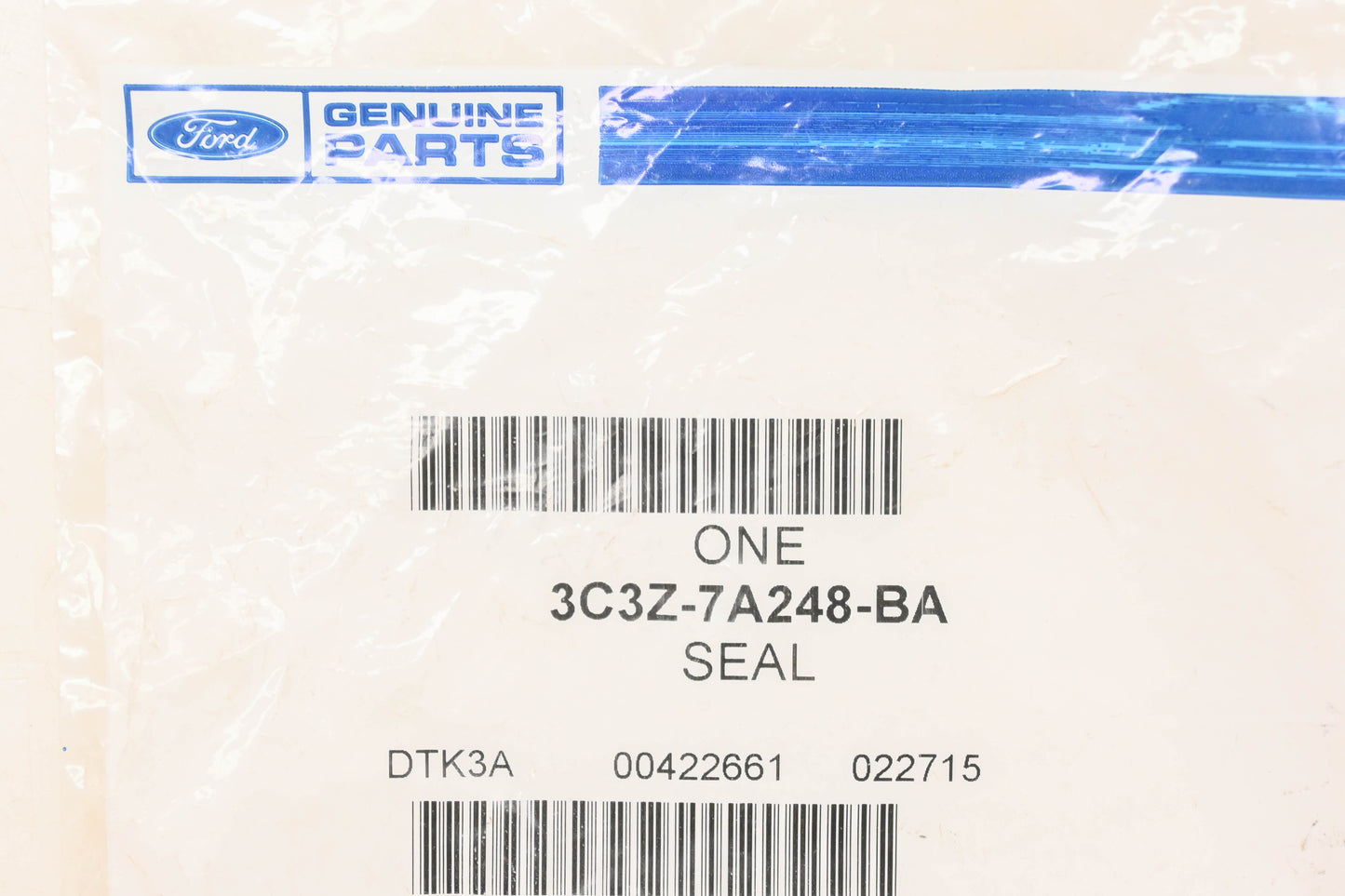 New OEM Ford 3C3Z-7A248-BA Transmission Oil Pump Seal NOS