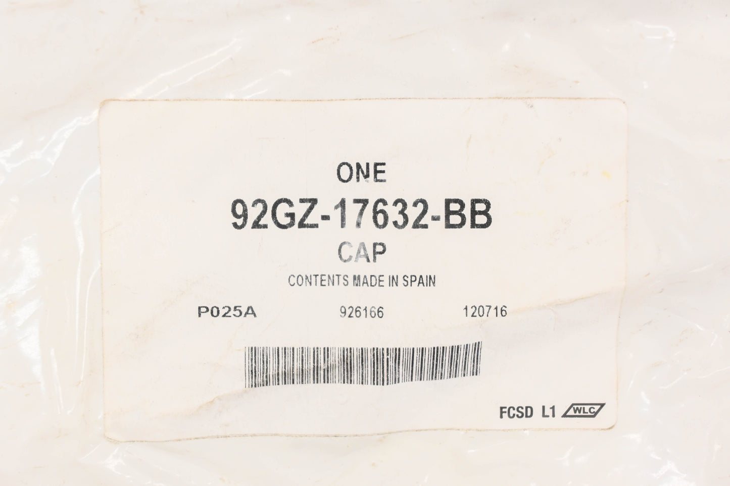 New OEM Ford 92GZ-17632-BB Reservoir Cap NOS