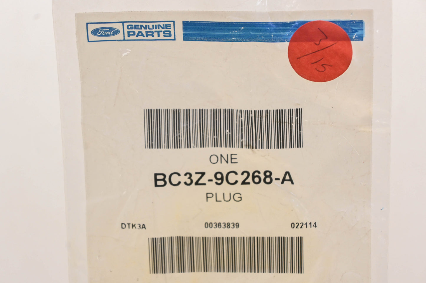New OEM Ford BC3Z-9C268-A Fuel Filler Plug NOS