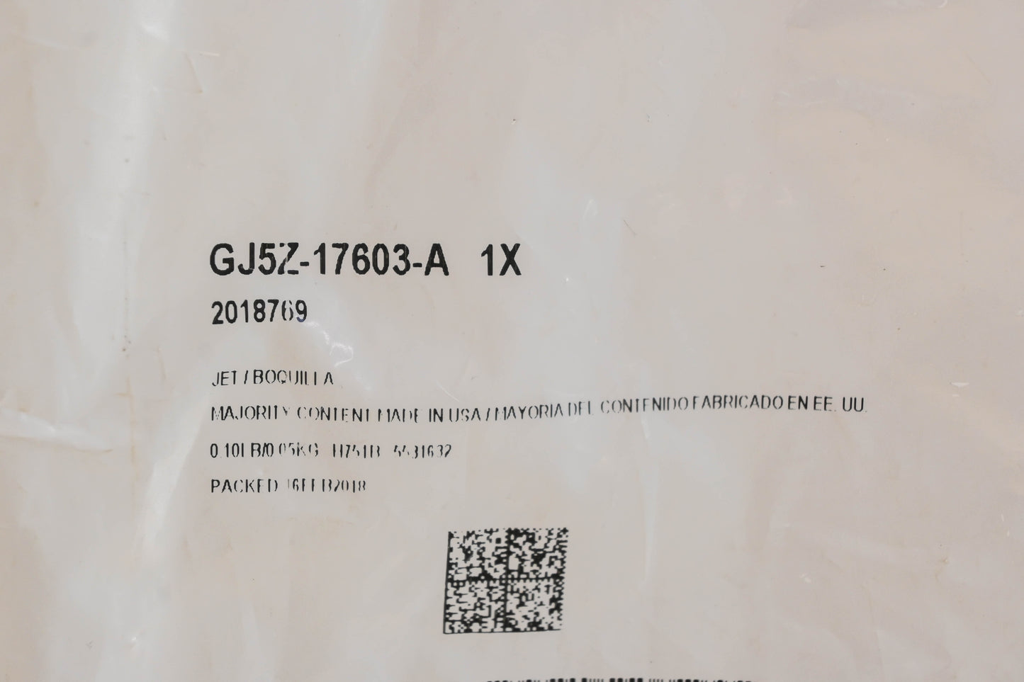 New OEM Ford GJ5Z-17603-A Washer Nozzle Jet Assembly NOS