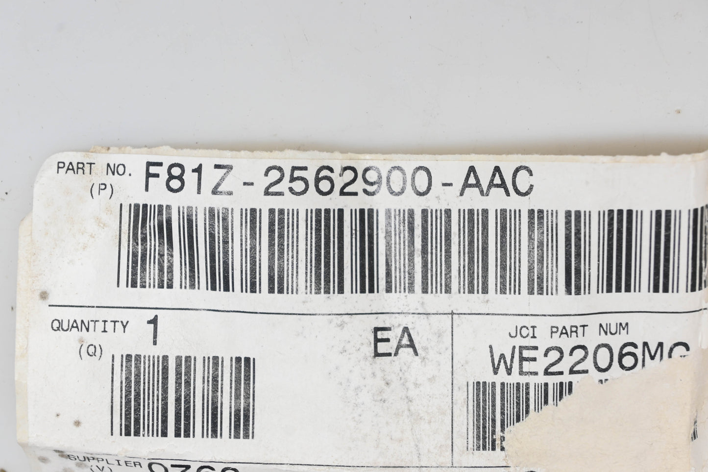 New OEM Ford F81Z-2562900-AAC Front Right Seat Cushion Cover NOS