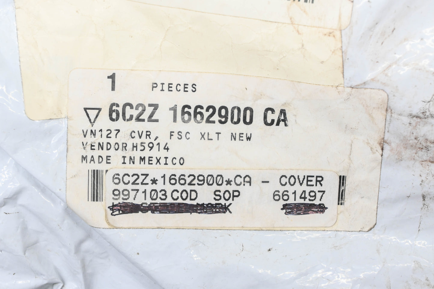New OEM Ford 6C2Z-1662900-CA Front Right Seat Cushion Cover NOS