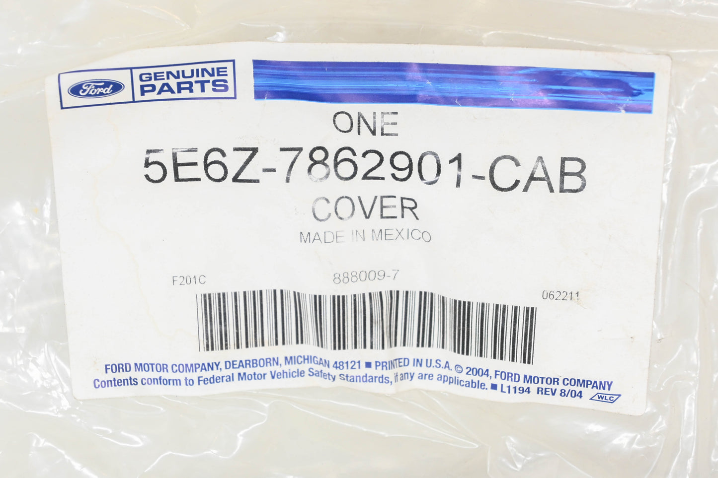 New OEM Ford 5E6Z-7862901-CAB Front Left Seat Cushion Cover NOS