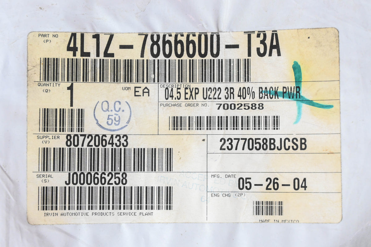 New OEM Ford 4L1Z-7866600-T3A Rear Right Seat Back Cover NOS