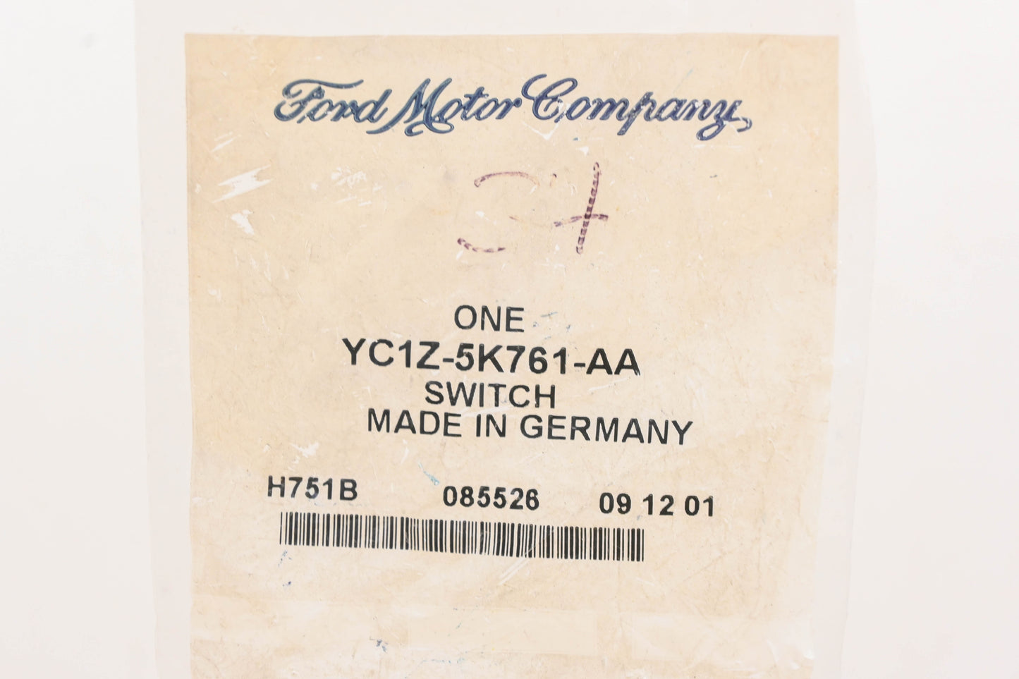 New OEM Ford YC1Z-5K761-AA Ride Leveling Switch NOS