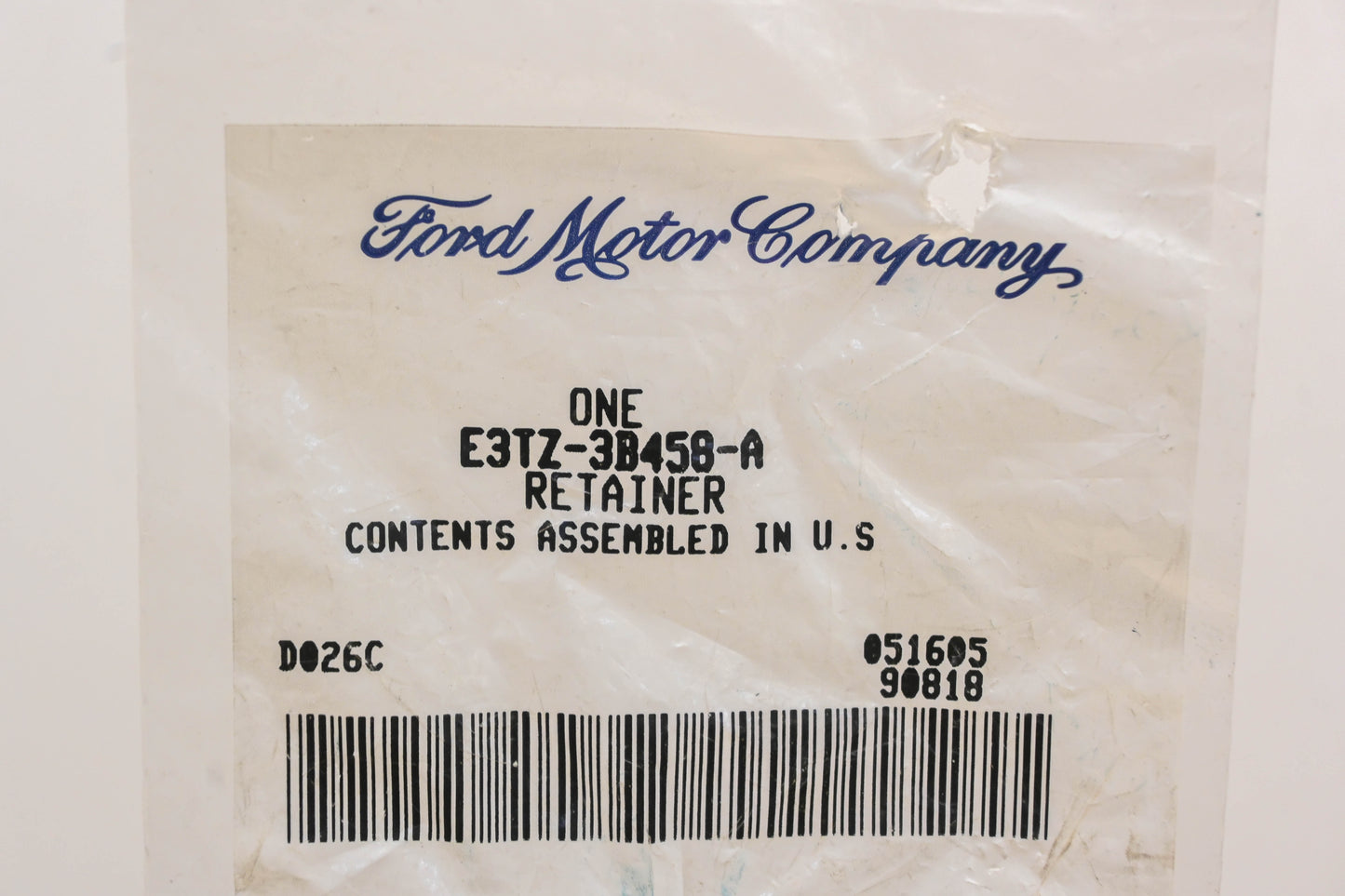New OEM Ford E3TZ-3B458-A Stub Shaft Key Retainer NOS
