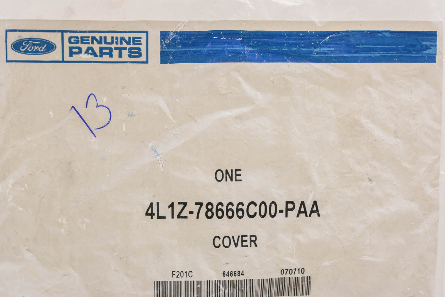 New OEM Ford 4L1Z-78666C00-PAA Seat Track Cover NOS