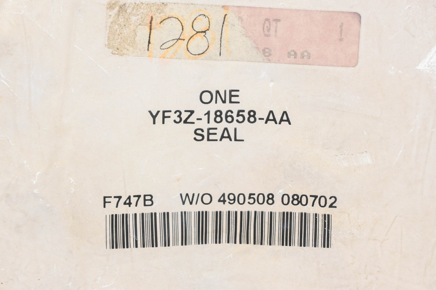 New OEM Ford YF3Z-18658-AA Heater Core Seal NOS