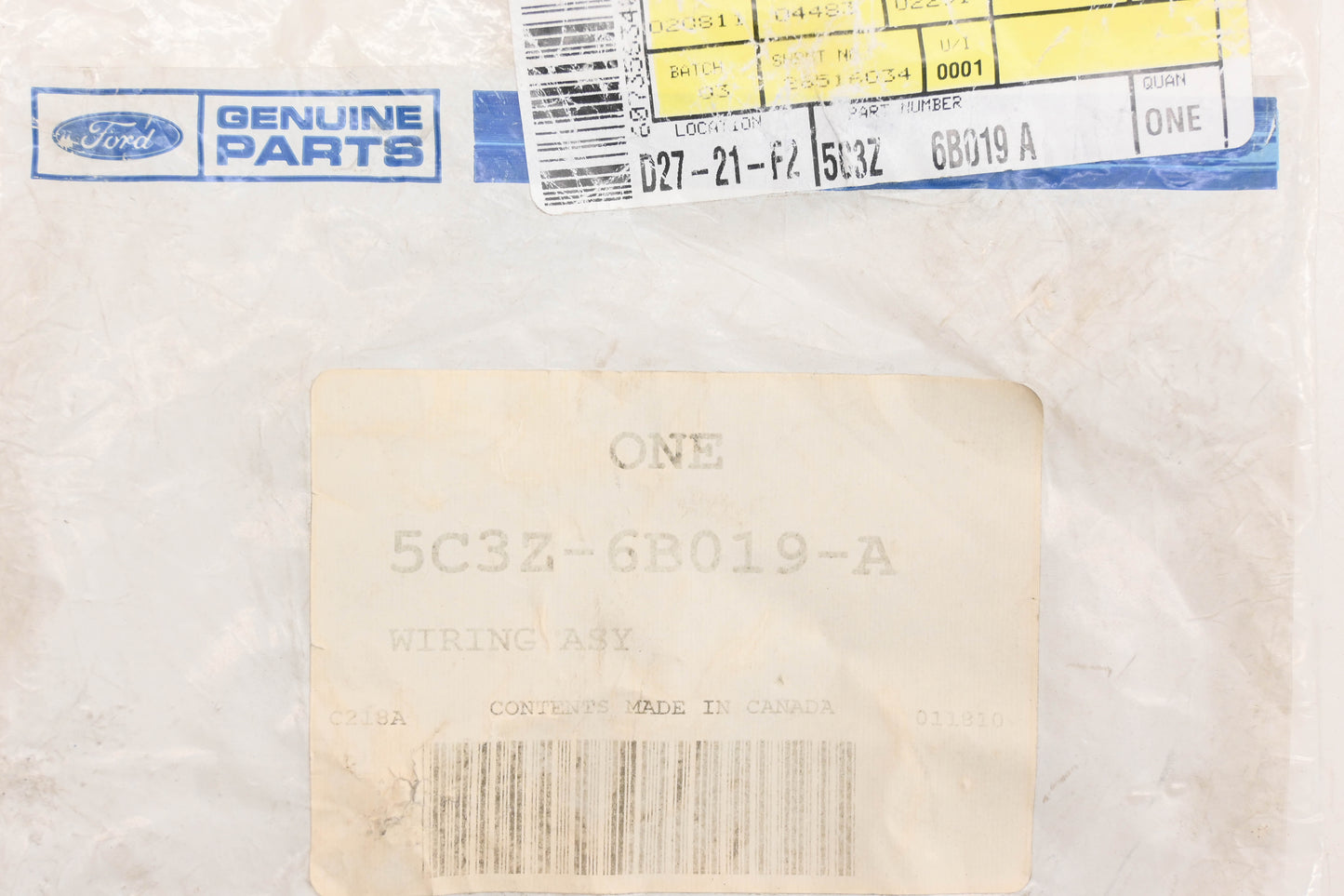 New OEM Ford 5C3Z-6B019-A Heater Block Wiring Assembly NOS