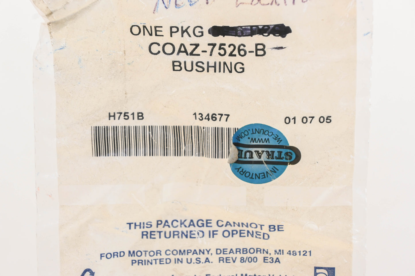 New OEM Ford C0AZ-7526-B Clutch Rod Bushing NOS