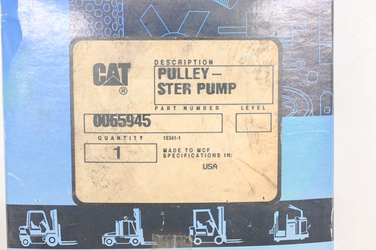 Caterpillar 006-5945, 0065945 Power Steering Pulley NOS