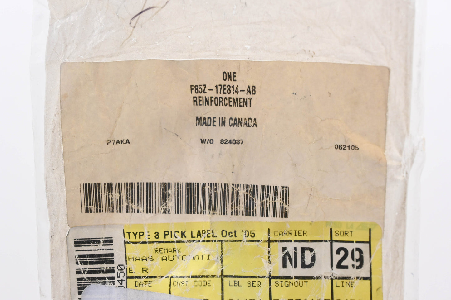 New OEM Ford F85Z-17E814-AB Front Bumper Bracket Reinforcement NOS