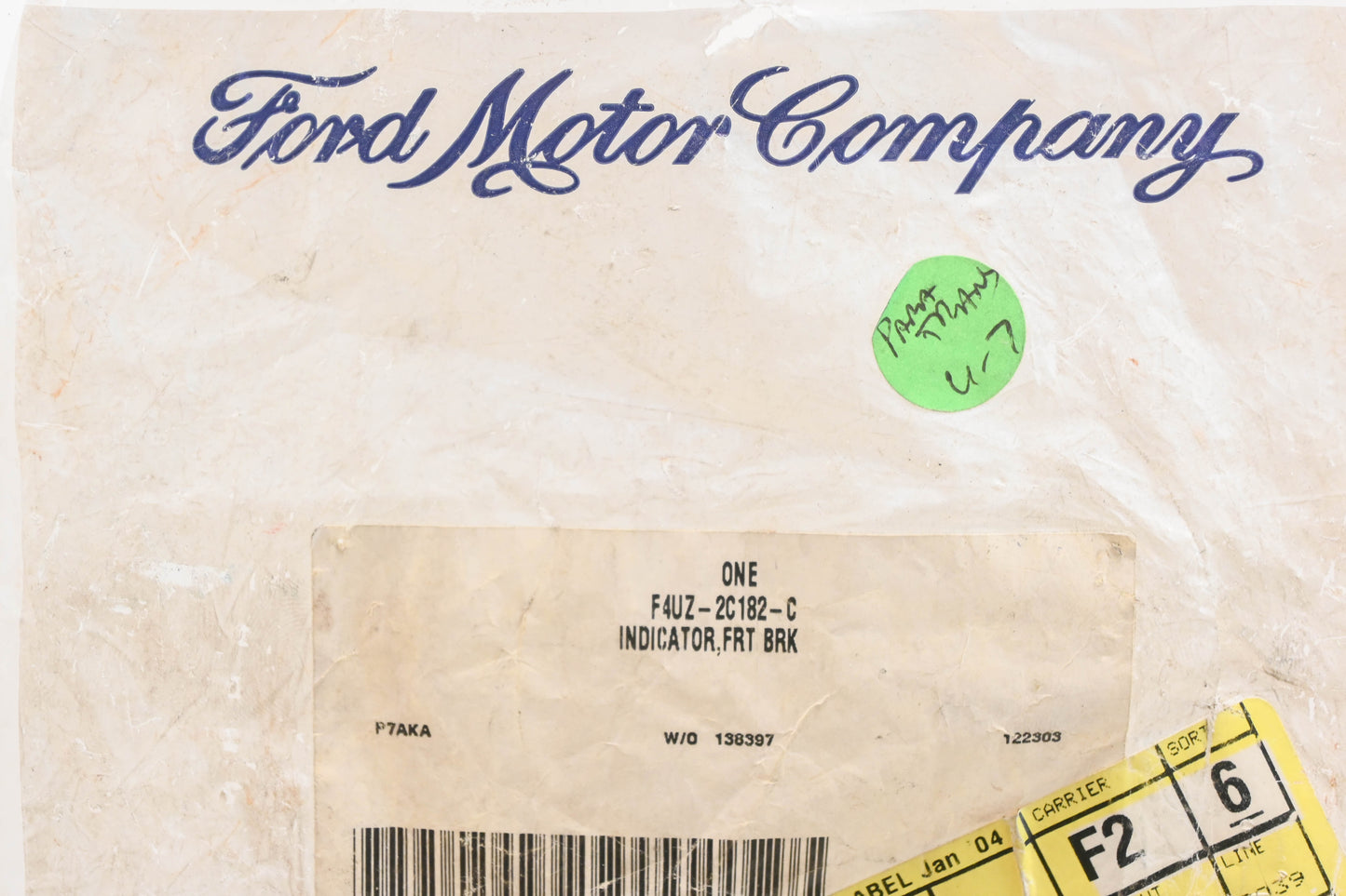 New OEM Ford F4UZ-2C182-C Wheel Speed Sensor Tone Ring NOS