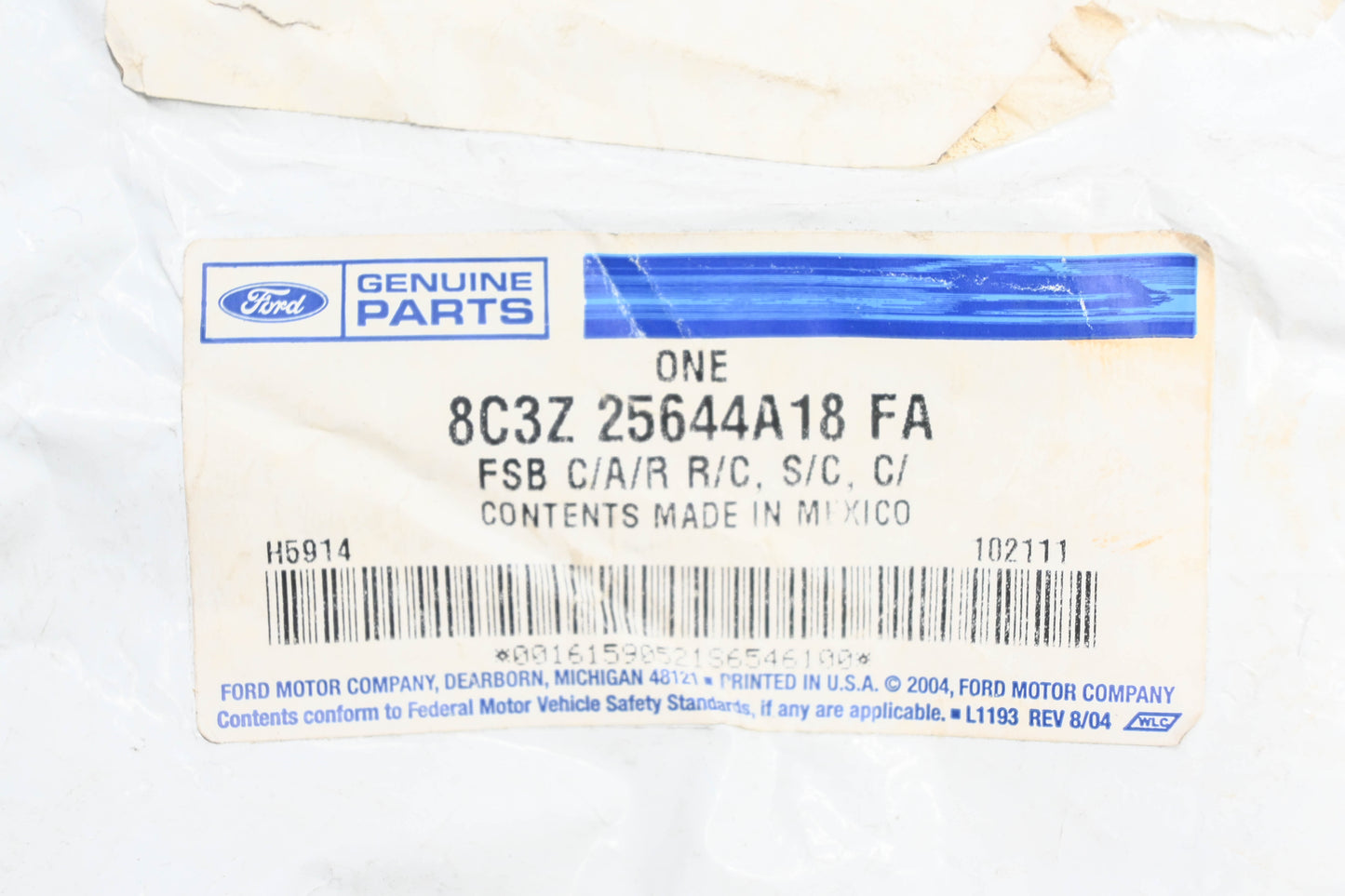 New OEM Ford 83CZ-25644A18-FA Front Middle Seat Armrest Cover NOS
