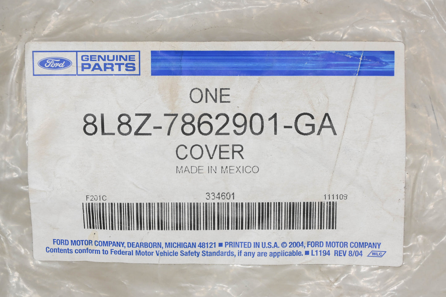 New OEM Ford 8L8Z-7862901-GA Front Left Seat Cushion Cover NOS