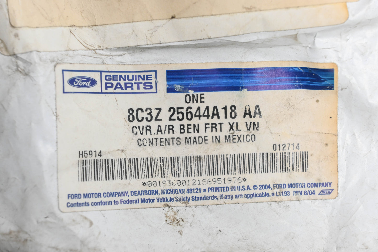New OEM Ford 8C3Z-25644A18-AA Front Center Armrest Cover NOS