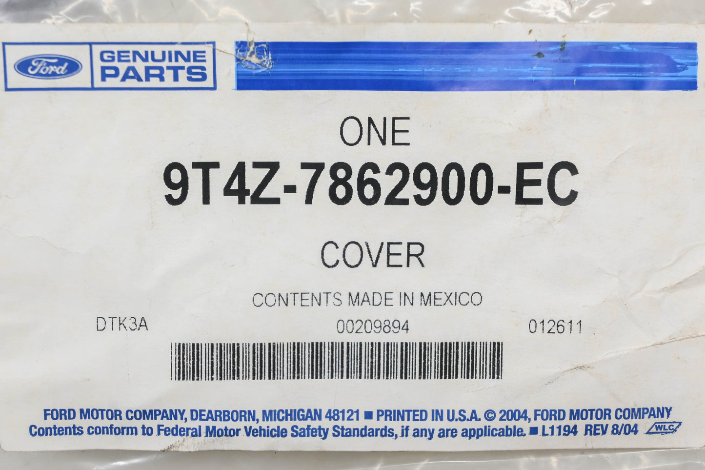 New OEM Ford 9T4Z-7862900-EC Front Right Seat Cushion Cover NOS