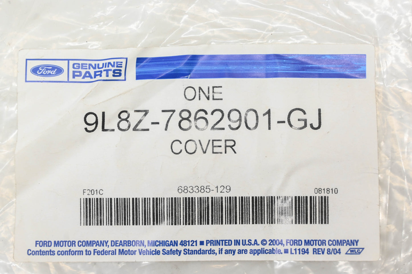 New OEM Ford 9L8Z-7862901-GJ Front Left Seat Cushion Cover NOS