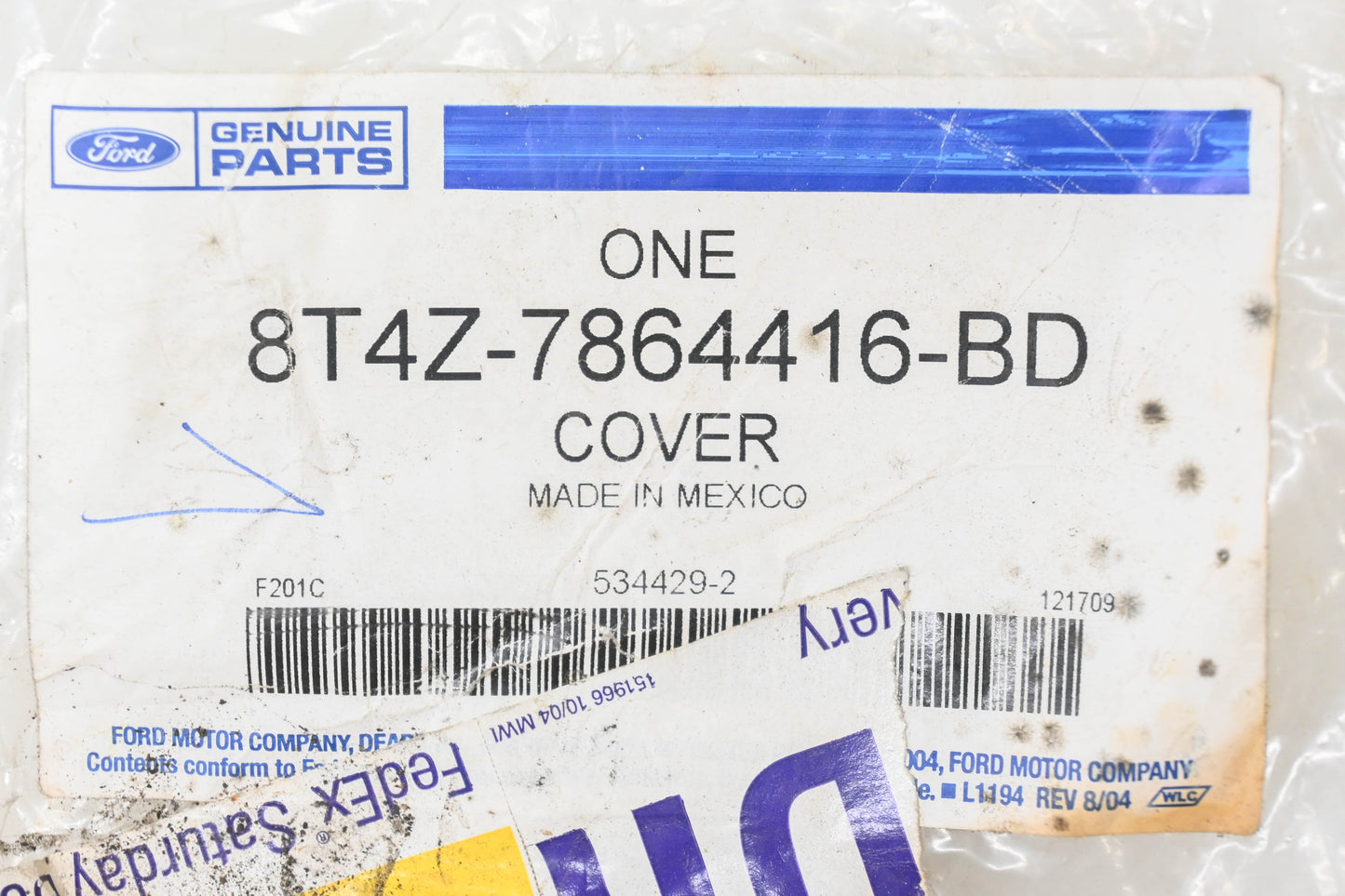 New OEM Ford 8T4Z-7864416-BD Front Right Seat Back Cover NOS