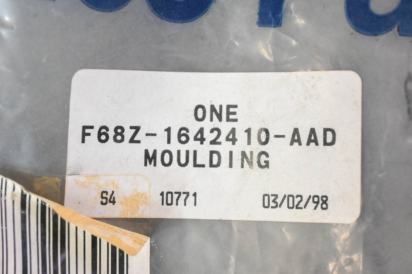 New OEM Ford F68Z-1642410-AAD Interior Window Moulding Panel NOS