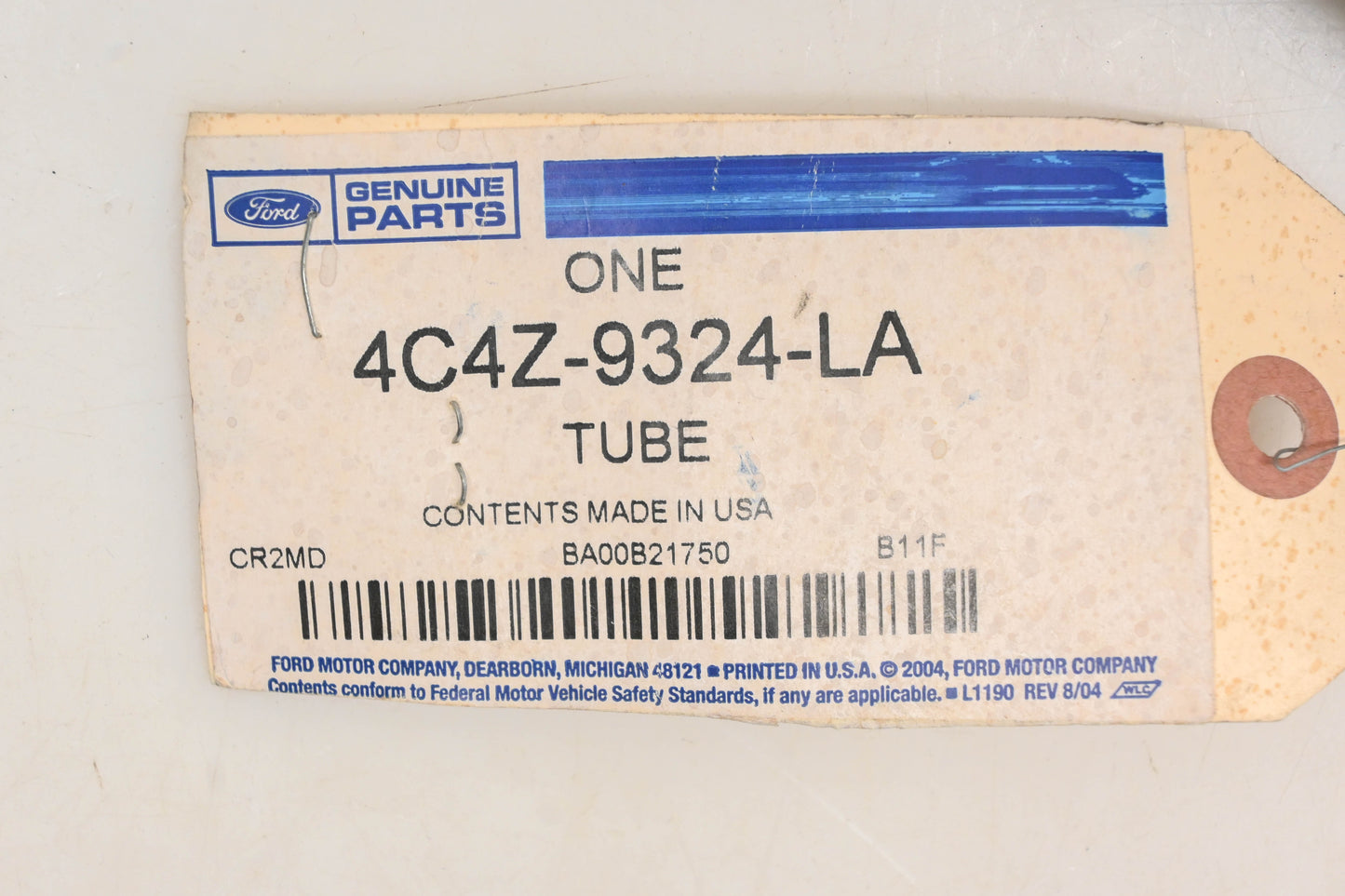 New OEM Ford 4C4Z-9324-LA Fuel Supply Hose Tube NOS