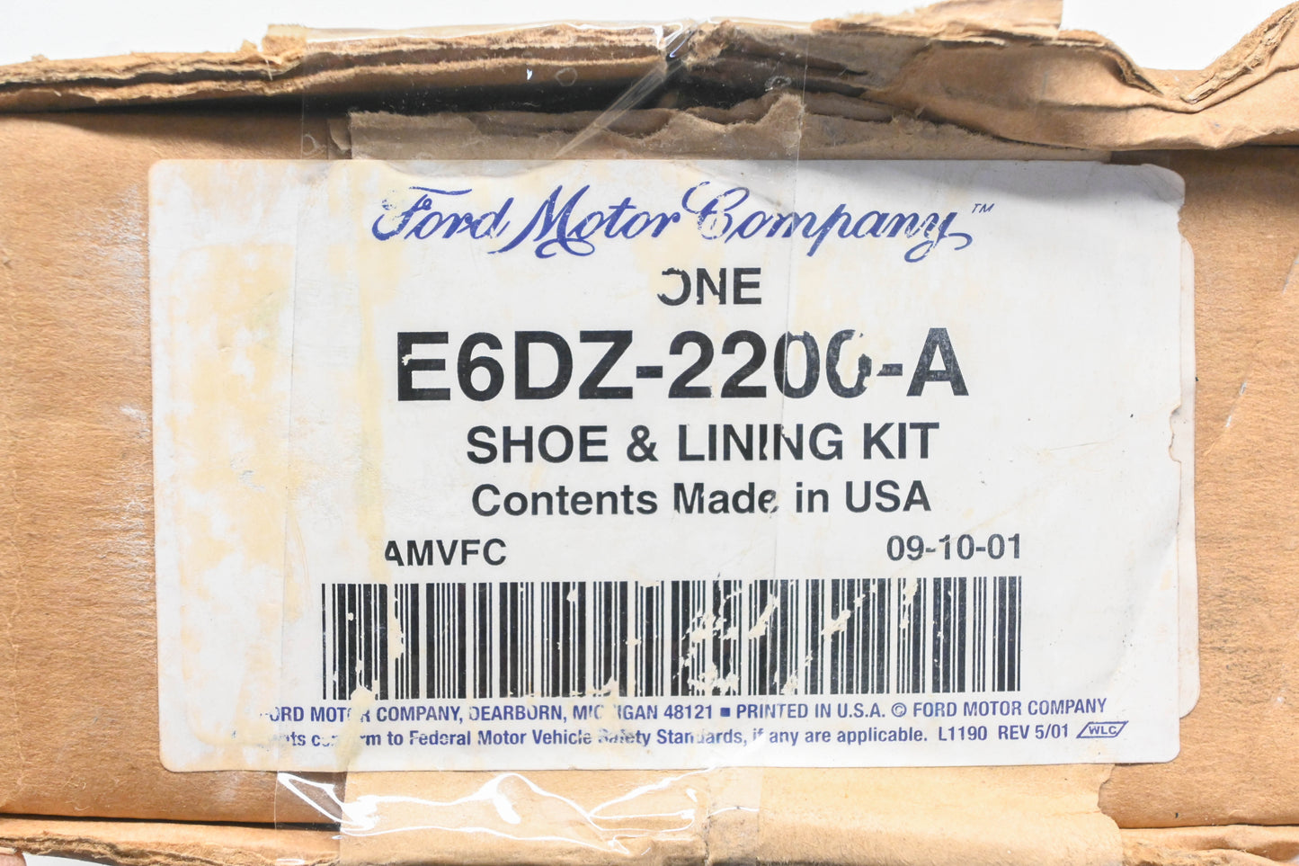 New OEM Ford E6DZ-2200-A Brake Shoe Kit NOS