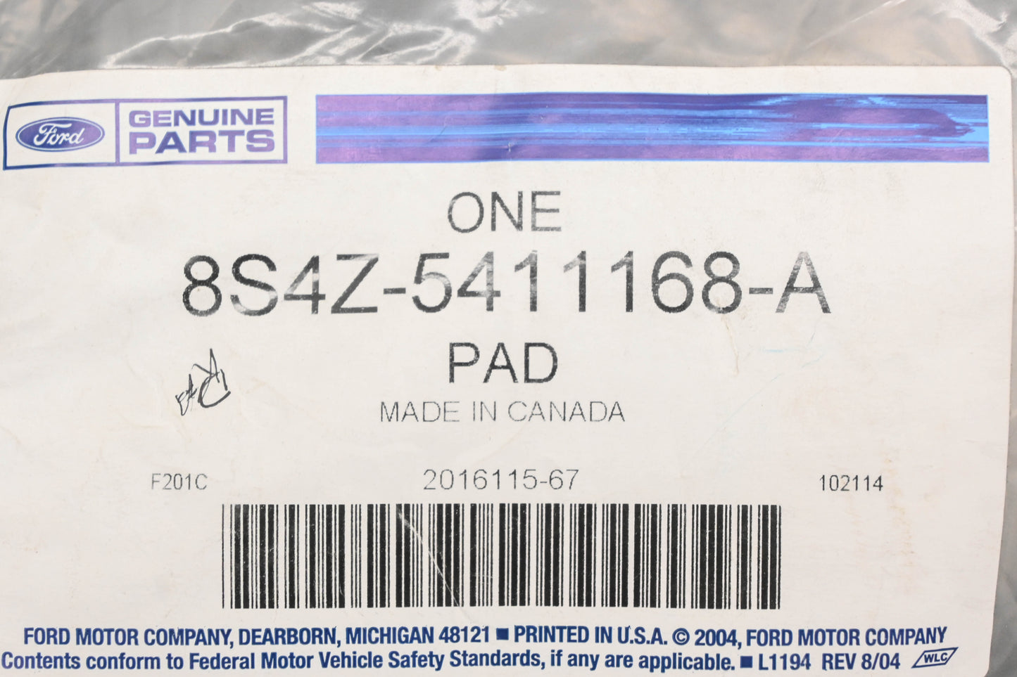 New OEM Ford 8S4Z-5411168-A Bumper Step Pad NOS