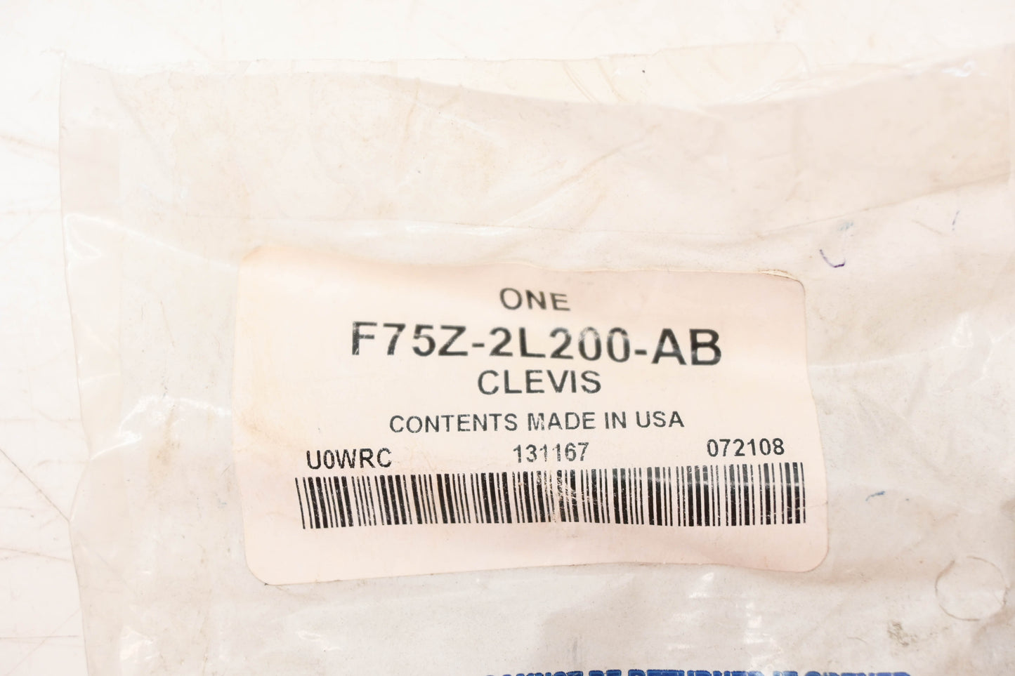 New OEM Ford F75Z-2L200-AB Clevis Pin NOS