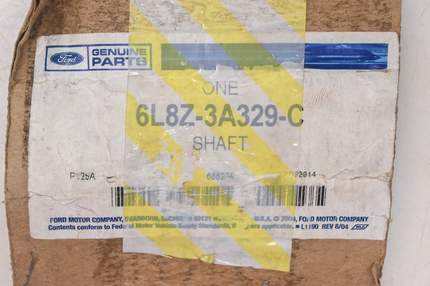 New OEM Ford 6L8Z-3A329-C, 6L84-3K183-FA CV Intermediate Shaft Assembly NOS