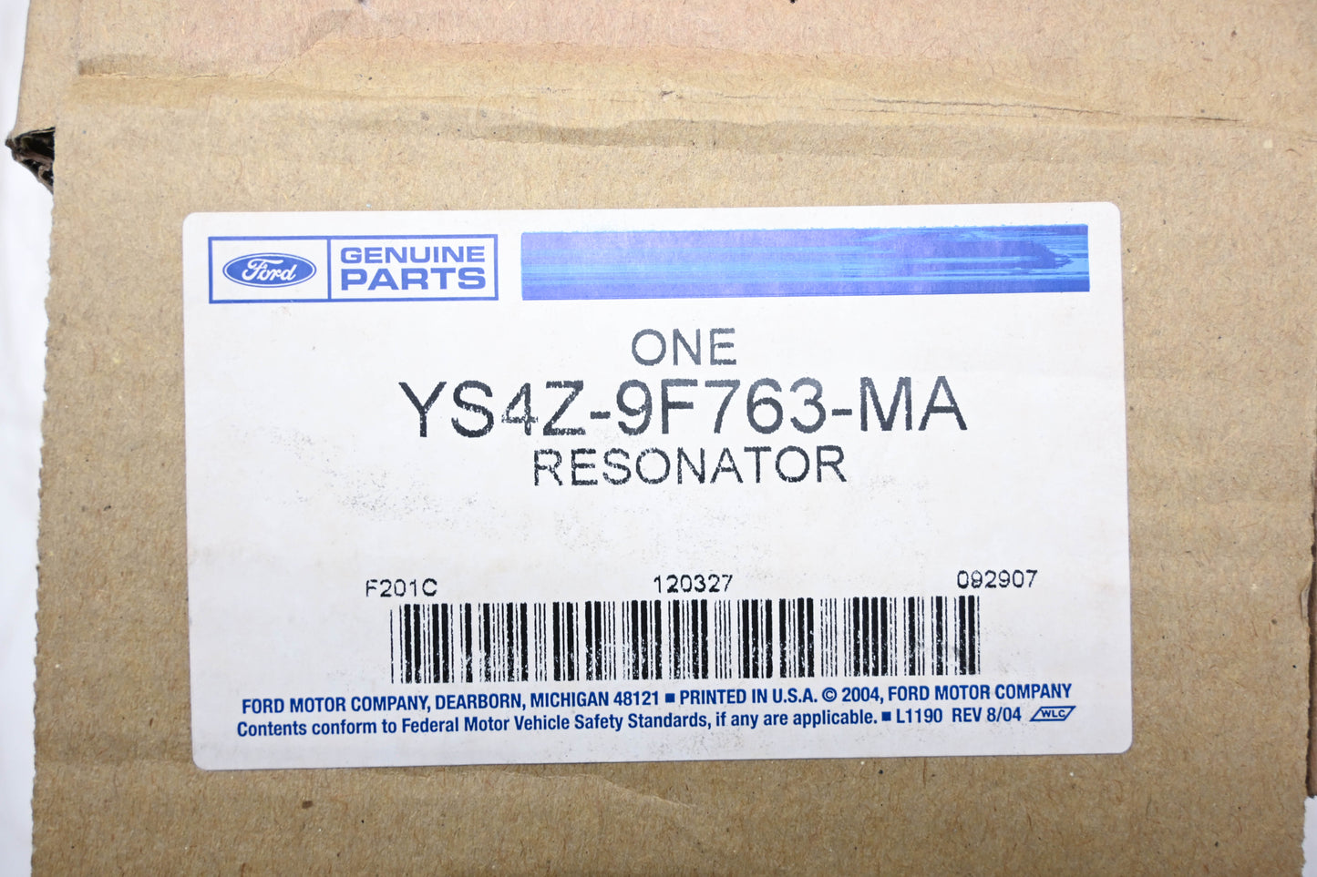 New OEM Ford YS4Z-9F763-MA Air Intake Resonator Assembly NOS