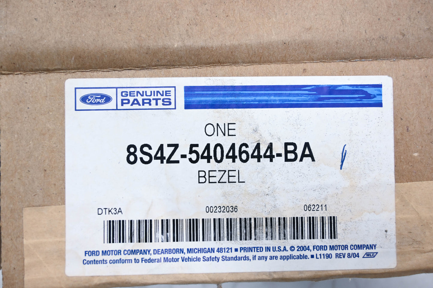 New OEM Ford 8S4Z-5404644-BA Instrument Panel Bezel Assembly NOS