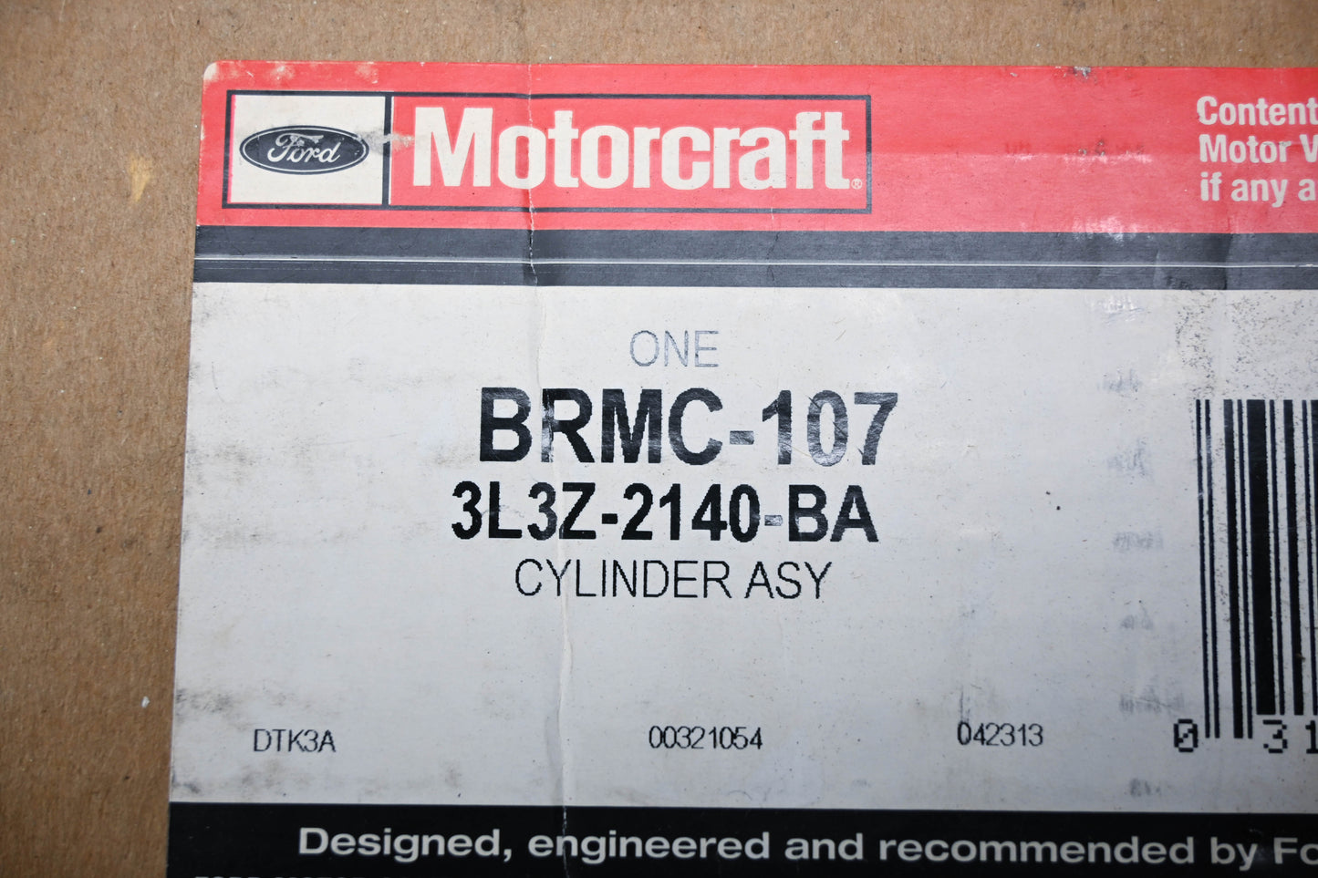 New OEM Motorcraft BRMC-107, 3L3Z-2140-BA Brake Master Cylinder Assembly NOS