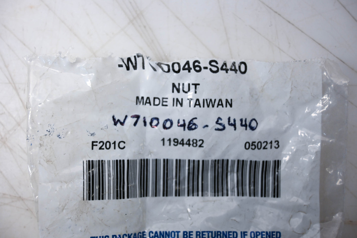 New OEM Ford W710046-S440 Hex Nut NOS