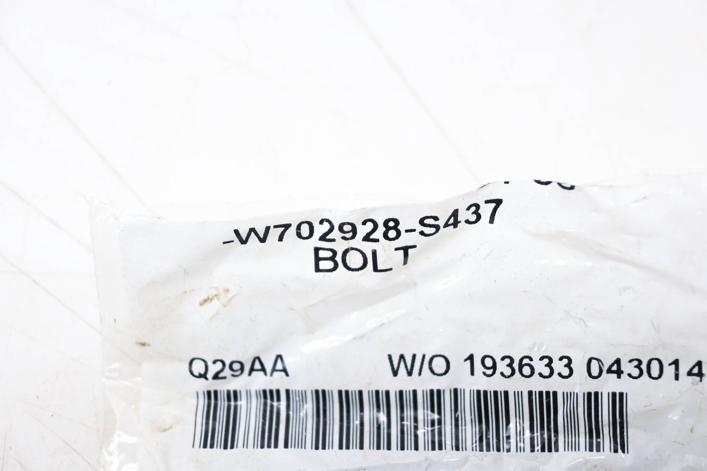 New OEM Ford W702928-S437 Hex Head Bolt & Washer Assembly NOS