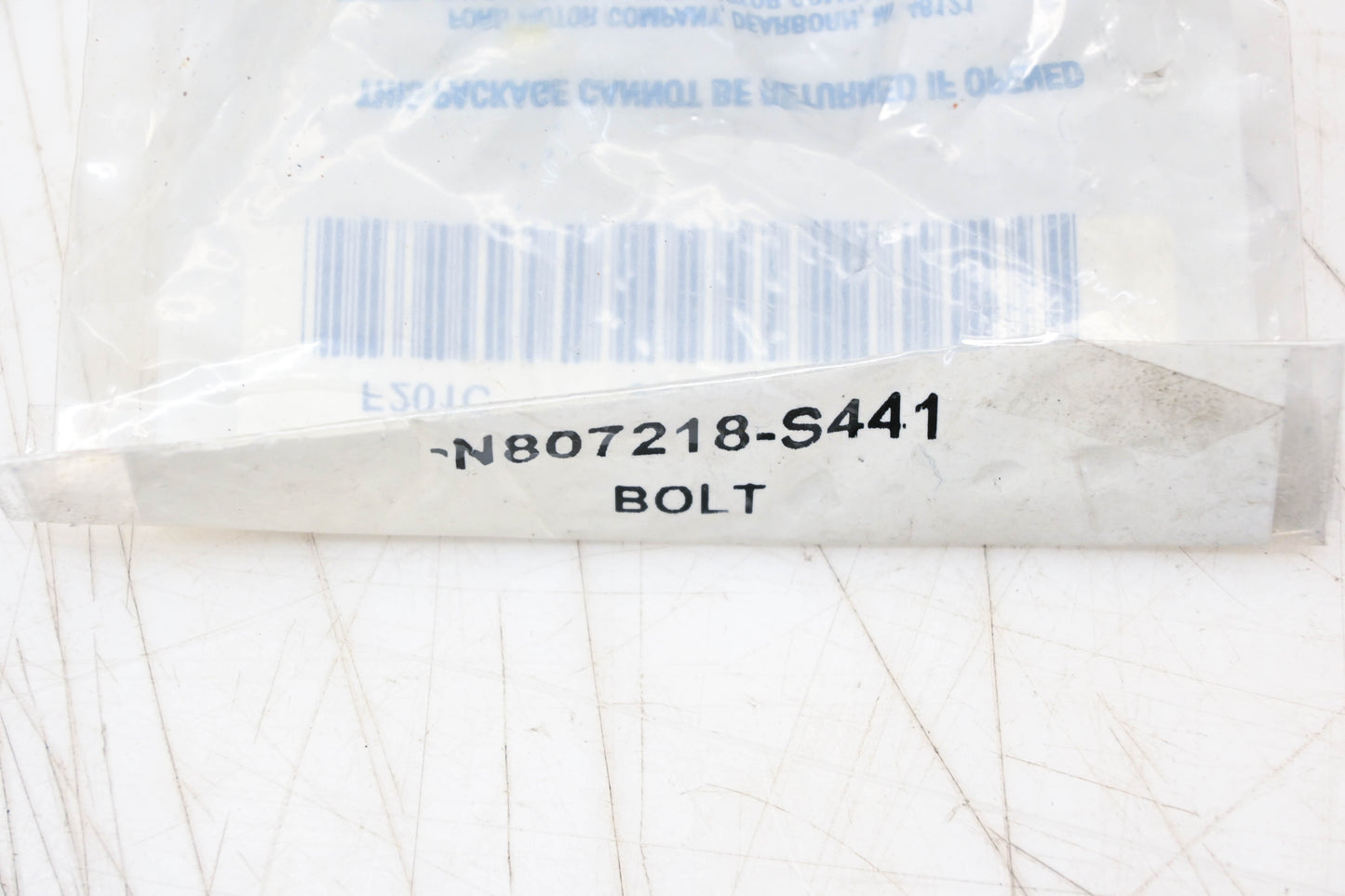 New OEM Ford N807218-S441 Front Mount Bolt NOS