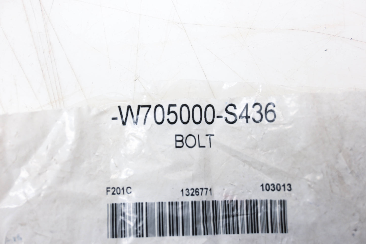 New OEM Ford W705000-S436 Bolt NOS