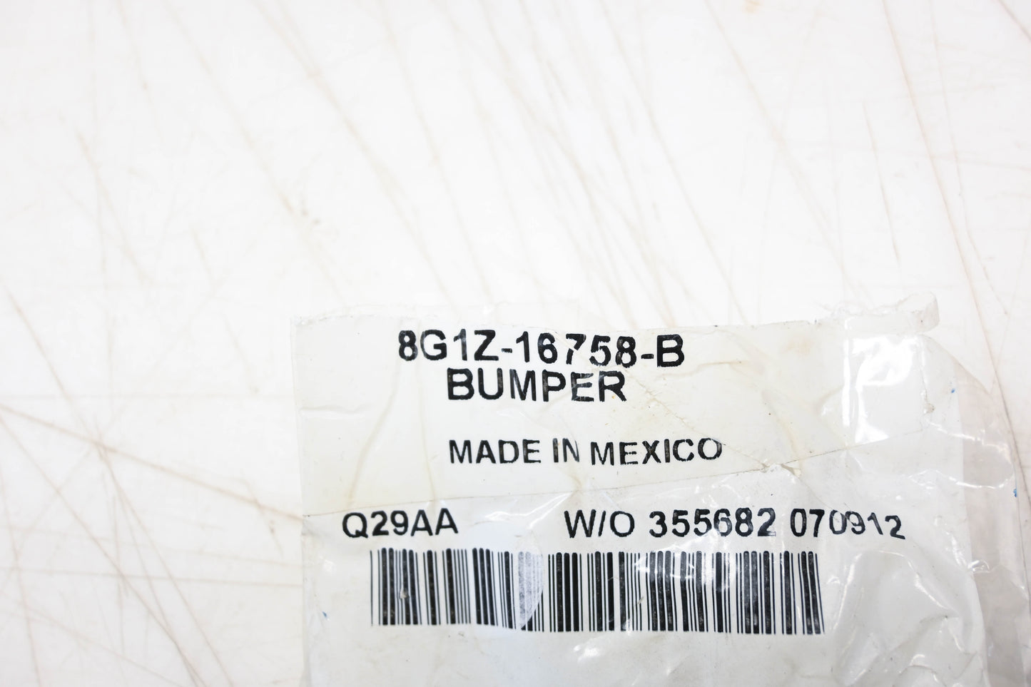 New OEM Ford 8G1Z-16758-B Hood Bumper NOS