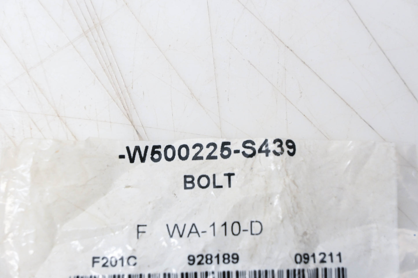 New OEM Ford W500225-S439 EGR Valve Bolt NOS