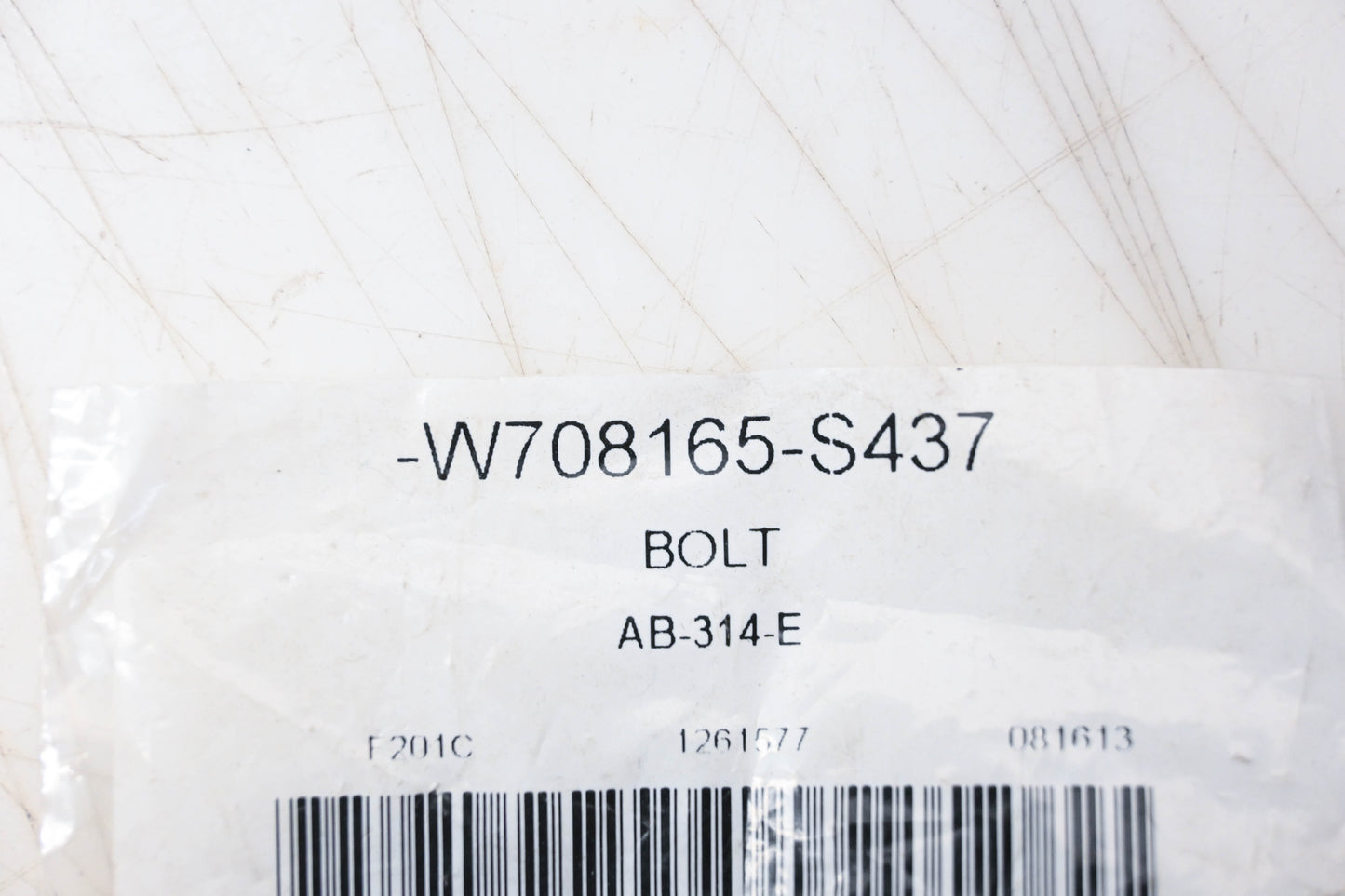 New OEM Ford W708165-S437 Hex Head Bolt Assembly Qty 2 NOS