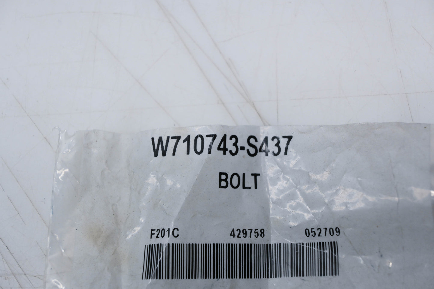 New OEM Ford W710743-S437 Bolt NOS
