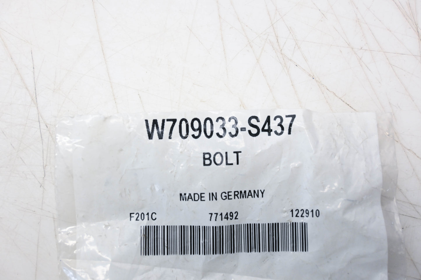 New OEM Ford W709033-S437 Bolt NOS