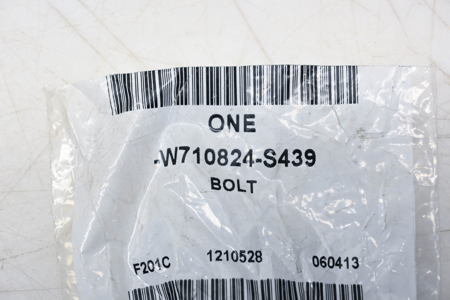 New OEM Ford W710824-S439 Front Upper Bracket Bolt Assembly NOS
