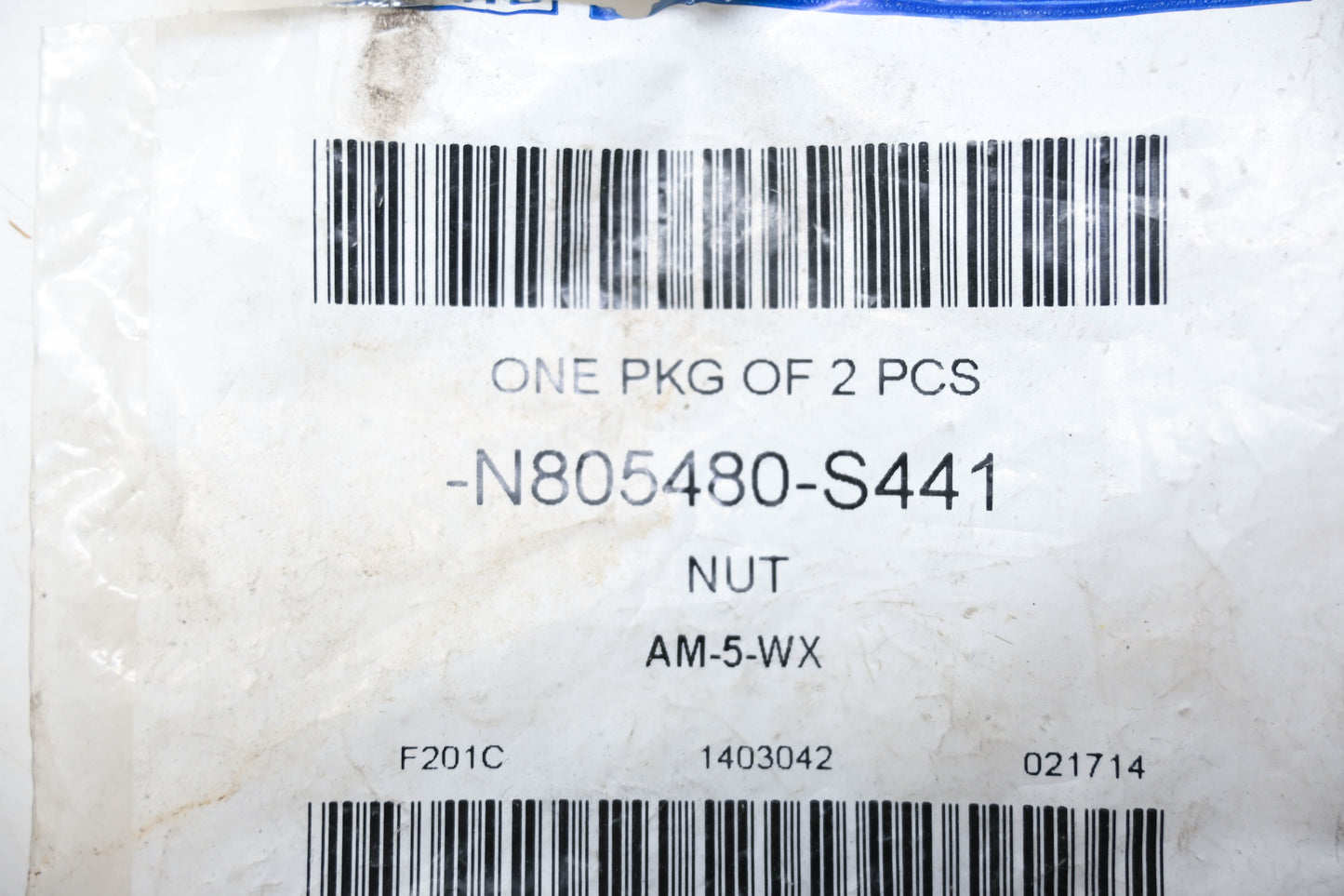 New OEM Ford N805480-S441 Nut NOS